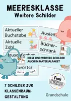 Vorschau - Poster - Meeresklasse Weitere Schilder Mottoklasse Meer - Deckblatt