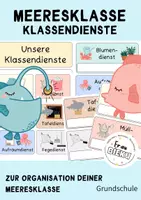 Vorschau - Poster - Meeresklasse Klassendienste Mottoklasse Meer - Deckblatt