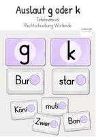 Vorschau - Fördermaterial/Inklusion - Bundle: Auslaute -g -k -d -t -b -p (Sparpaket) - Seite 1