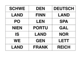 Vorschau - Arbeitsblätter - Erdkunde / GPG: Europa (Suchsel + Wortkarten) - Seite 1