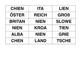 Vorschau - Arbeitsblätter - Erdkunde / GPG: Europa (Suchsel + Wortkarten) - Seite 3