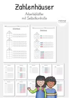 Vorschau - Arbeitsblätter - Zahlenhäuser: Zahlzerlegung Zahlenraum 10 (inkl. Selbstkontrolle) - Deckblatt