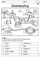 Vorschau - Arbeitsblätter - Wimmelbildsuche "Strandausflug" I Kl. 1 - Seite 2