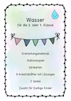 Vorschau - Arbeitsblätter - Werkstatt Wasser - Deckblatt