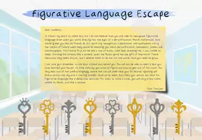 Vorschau - Arbeitsblätter - Figurative Language Escape Activity - Seite 2