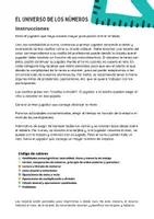 Vista previa - Hojas de trabajo - JUEGO DISCALCULIA. EL UNIVERSO DE LOS NÚMEROS - página 1