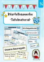 Vorschau - Fördermaterial/Inklusion - Würfelbauwerke (Tafelmaterial) - Deckblatt
