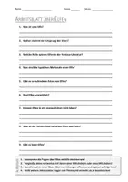 Vorschau - Arbeitsblätter - AB mit Fragen zum Thema "Elfen" + Lösungsblatt - Deckblatt