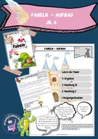 Vorschau - Unterrichtsreihen - Fabeln: Aufbau und Anwendung - Jg. 6 - Deckblatt