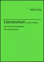 Vorschau - Arbeitsblätter - Literaturtest zu "Der Gott des Gemetzels" von Yasmina Reza - Deckblatt