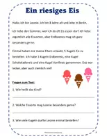 Vorschau - Arbeitsblätter - Kurzgeschichten Sommer - Lesetraining und Textverständnis - Seite 3