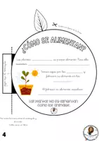 Vista previa - Hojas de trabajo - Flipbook para montar: "Las plantas" - página 3