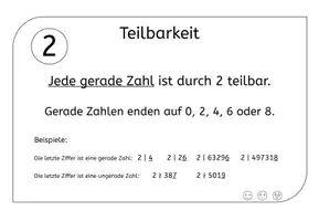 Vorschau - Arbeitsblätter - Teilbarkeitsregeln 1-15, 18, 20, 25, 50, 100 - Seite 3
