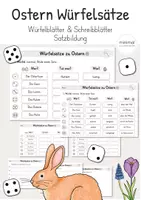 Vorschau - Arbeitsblätter - Ostern: Sätze würfeln - Deckblatt