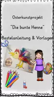 Vorschau - Stundenentwürfe - Kunst zu Ostern: Die bunte Henne (mit Anleitung) - Deckblatt