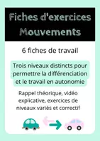 Aperçu - Feuilles d'exercices - Fiches de travail en autonomie - Les Mouvements - Page de couverture