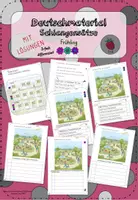 Vorschau - Arbeitsblätter - Schlangensätze Frühling - Setze die Abstände - Deckblatt