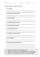 Vorschau - Arbeitsblätter - AB mit Fragen zum Thema "Erde" + Lösungsblatt + Infografik - Deckblatt