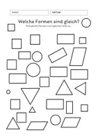 Vorschau - Arbeitsblätter - Arbeitsblätter zum Thema "Formen" - Seite 1