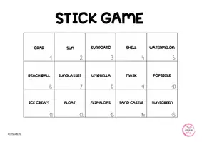 Vista previa - Juegos / Gamificación - SUMMER STICK GAME - WITH ANSWERS - página 2