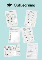 Vorschau - Stundenentwürfe - Arbeitsheft Englisch Sport - Arbeitsblätter inkl. Mini-Buch - Deckblatt