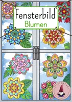 Vorschau - Mal- und Bastelvorlagen - Fensterbild: Blumen & Blätter / Mandala Malvorlagen - Deckblatt