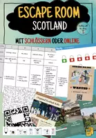 Vorschau - Spiele - Escape Room Scotland - Online oder mit Schlössern -passend zu Open World 1 Unit 1 - Deckblatt