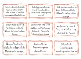 Vorschau - Arbeitsblätter - Abiturwiederholung Lernfragen Deutsch - Seite 3