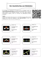 Vorschau - Arbeitsblätter - Molekülgeometrie - räumlicher Bau von Molekülen - Deckblatt