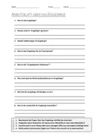 Vorschau - Arbeitsblätter - AB mit Fragen zum Thema "Erzgebirge" + Lösungsblatt + Infografik - Deckblatt