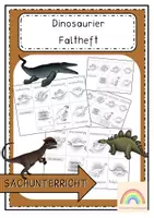 Vorschau - Unterrichtsreihen - Dinosaurier - Faltheft - Deckblatt