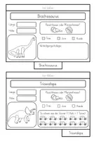 Vorschau - Unterrichtsreihen - Dinosaurier - Flipbook zur Wissenskartei - Seite 2