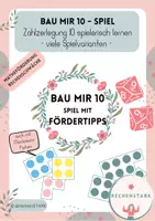Vorschau - Arbeitsblätter - Bau mir 10! Zahlzerlegung Spiel (Matheförderung) Montessori ZR10 - Deckblatt