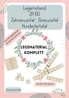 Vorschau - Arbeitsblätter - Legematerial ZR 100 mit 5er Struktur! Rechenstäbe Zehnerwürfel Einerwürfel Mehrsystemblöcke Dienesmaterial Dienes - Deckblatt