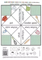 Vorschau - Stationenlernen - Cootie Catcher cooking and baking Englisch Spiel - Seite 2