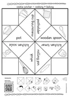Vorschau - Stationenlernen - Cootie Catcher cooking and baking Englisch Spiel - Seite 3