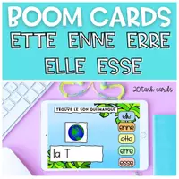 Aperçu - Apprentissages en autonomie - BOOM CARDS Les Sons ETTE ENNE ERRE ESSE ELLE - Page de couverture