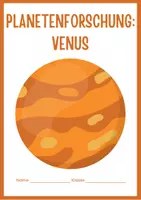 Vorschau - Arbeitsblätter - Venus - Ein Leitfaden für Kinder zur Astronomie und Planetenforschung - Deckblatt