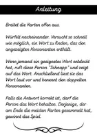 Vorschau - Arbeitsblätter - Schnappspiel - Doppelmitlaute - Seite 1
