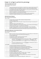 Vorschau - Merkblätter - Évaluer et corriger le portrait d'un personnage (große Checkliste für Peer Correction) - Seite 1