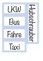 Vorschau - Fördermaterial/Inklusion - Wortkarten: Verkehrs- und Transportmittel mit Artikel - Seite 2