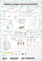 Vorschau - Arbeitsblätter - Adjektive steigern (Deutsch/DaZ/DaF) - Deckblatt
