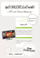 Vorschau - Stundenentwürfe - Werbung: Unterrichtsentwurf zu meiner UPP - Deckblatt