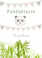 Vorschau - Poster - Pandaklasse Wimpelkette – Klassenzimmer Gestaltung Grundschule - Deckblatt