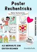 Vorschau - Arbeitsblätter - Poster Rechentricks - Deckblatt