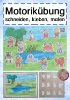Vorschau - Mal- und Bastelvorlagen - Motorikübung: schneiden, kleben, malen - Deckblatt