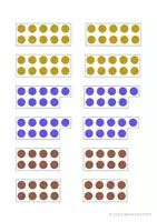 Vorschau - Arbeitsblätter - Zehnerrahmen Mengenkarten Zehnerfeld Montessori (Matheförderung) - Seite 2