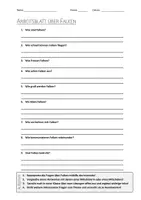 Vorschau - Arbeitsblätter - AB mit Fragen zum Thema "Falken" + Lösungsblatt + Infografik - Deckblatt