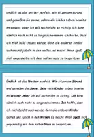 Vorschau - Aufgabenkarten - DaF / DaZ Ukrainisch: Fehlerteufel Großschreibung Sommer - Lesekarten - Seite 2