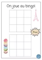 Vorschau - Arbeitsblätter - Pour le plaisir: On joue au BINGO! Frz. Bingovorlage - Seite 1
